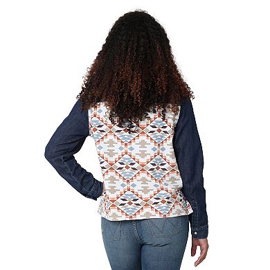 Women's Wrangler Rodeo Flannel Jean Jacket