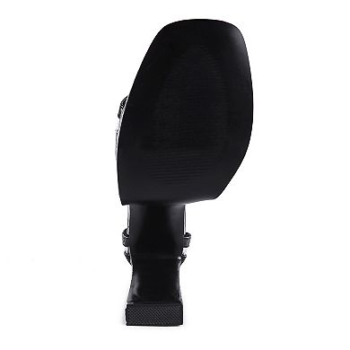 London Rag Cutlass Women's High Heeled Chunky Sandals