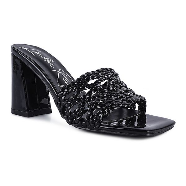 London Rag Adorbs Women's Braided Straps Slider Sandals