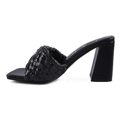 London Rag Pot Pro Braided Raffia Women's Block Sandals