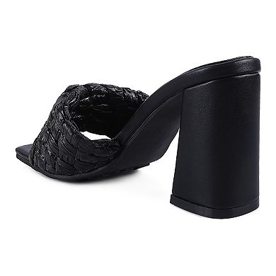 London Rag Pot Pro Braided Raffia Women's Block Sandals
