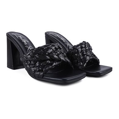 London Rag Pot Pro Braided Raffia Women's Block Sandals
