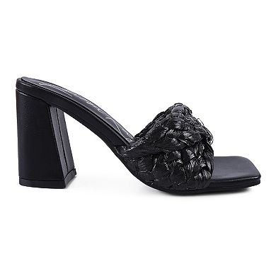 London Rag Pot Pro Braided Raffia Women's Block Sandals
