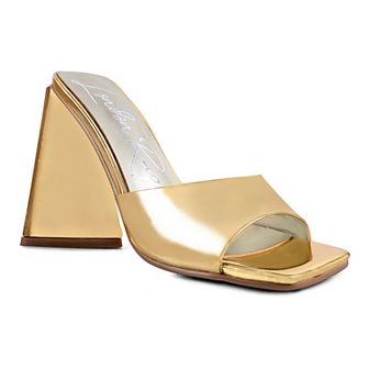 London Rag Lovebug Triangular Women's Block Heel Sandals