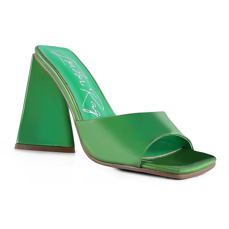 London Rag Lovebug Triangular Women's Block Heel Sandals,