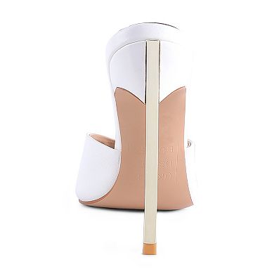 London Rag BFF Choice Women's High Heeled Sliders Sandals