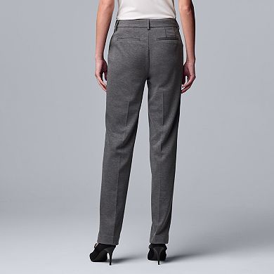 Women's Simply Vera Vera Wang High-Rise Slim Straight Pants