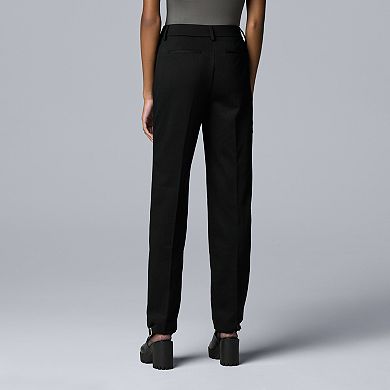 Women's Simply Vera Vera Wang High-Rise Slim Straight Pants