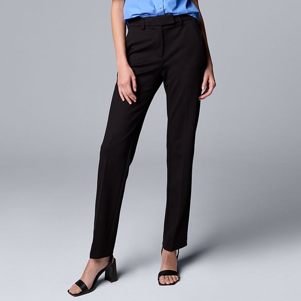 Simply Vera Vera Wang, Pants & Jumpsuits, Simply Vera Vera Wang Black  Womens Dress Career Pants Slacks Trousers Size 6