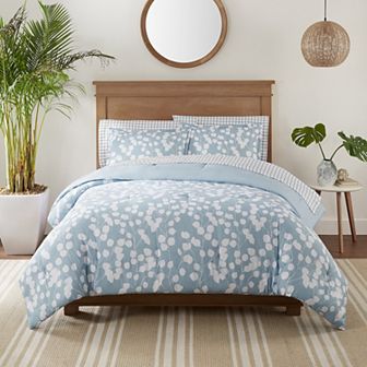 Serta® Simply Clean Ellen Botanical Leaf Antimicrobial Comforter Set with Sheets