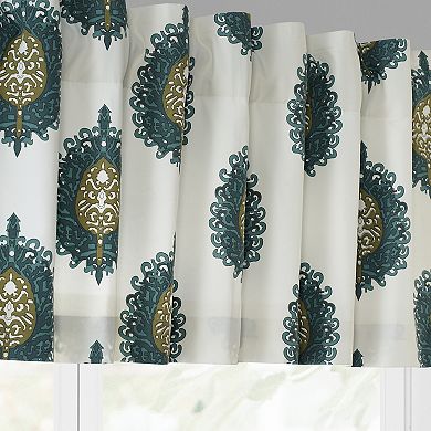 EFF Mayan Printed Cotton Window Valance, 50" X 19"