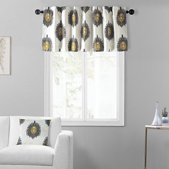 EFF Mayan Printed Cotton Window Valance, 50" X 19"