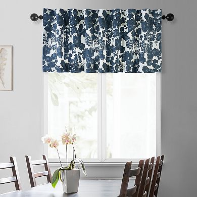 EFF Fleur Printed Cotton Window Valance, 50" X 19"