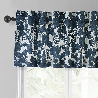 EFF Fleur Printed Cotton Window Valance, 50" X 19"