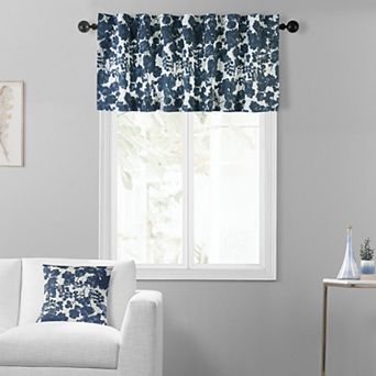 EFF Fleur Printed Cotton Window Valance, 50" X 19"