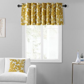 EFF Fleur Printed Cotton Window Valance, 50" X 19"