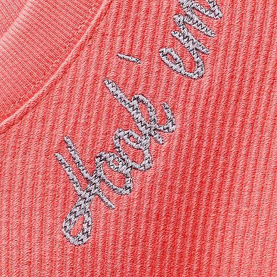 Women's League Collegiate Wear Texas Orange Texas Longhorns Corded Timber Cropped Pullover Sweatshirt