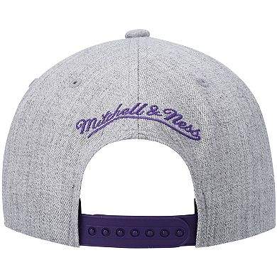 Men's Mitchell & Ness Heathered Gray Phoenix Suns Hardwood Classics Team 2.0 Snapback Hat