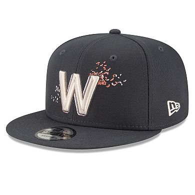 Youth New Era Graphite Washington Nationals 2022 City Connect 9FIFTY Snapback Adjustable Hat