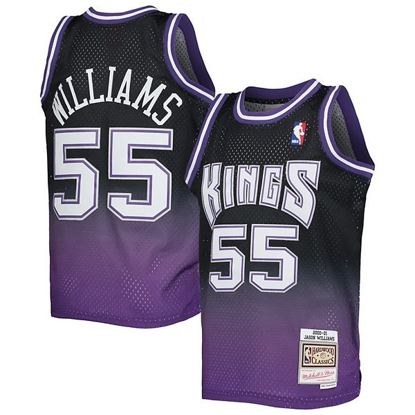 Mitchell & Ness Men's Sacramento Kings Jason Williams #55 Swingman Jersey, Size: Medium, Black