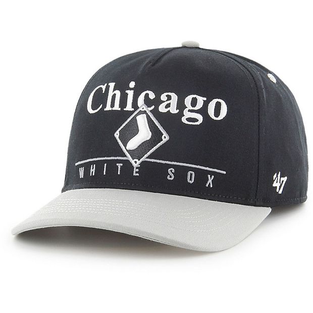 Men's '47 Black/White Chicago White Sox Retro Super Hitch Snapback Hat