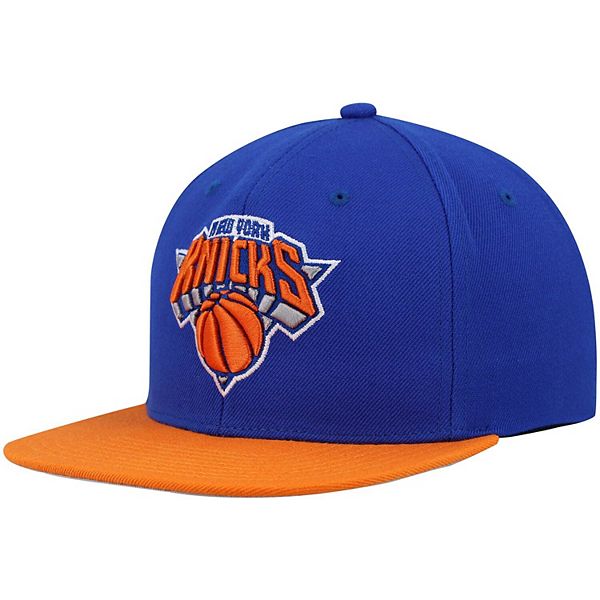 Men's Mitchell & Ness Blue/Orange New York Knicks Team Two-Tone 2.0 ...