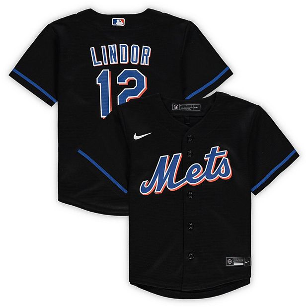 Nike Preschool Boys and Girls Francisco Lindor Black New York Mets