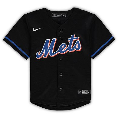 Toddler Nike Francisco Lindor Black New York Mets Alternate Replica Player Jersey