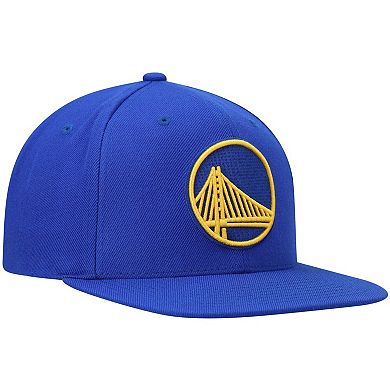 Men's Mitchell & Ness Royal Golden State Warriors Ground 2.0 Snapback Hat