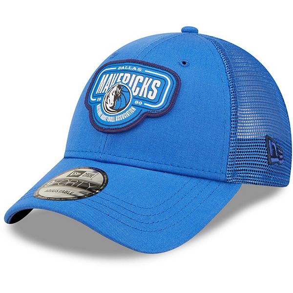 Mitchell & Ness Dallas Mavericks Billboard Trucker Mens Hats (Blue)