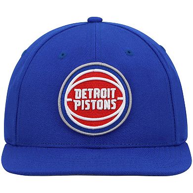 Men's Mitchell & Ness Blue Detroit Pistons Ground 2.0 Snapback Hat