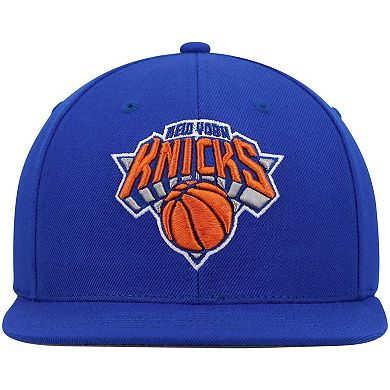 Men's Mitchell & Ness Blue New York Knicks Ground 2.0 Snapback Hat
