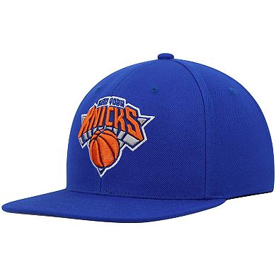 Men's Mitchell & Ness Blue New York Knicks Ground 2.0 Snapback Hat