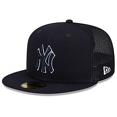 Men's New Era Cream/Navy New York Yankees Chrome Sutash 59FIFTY Fitted Hat