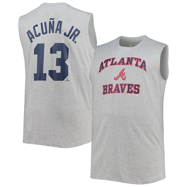 Men's Ronald Acuna Jr. Heathered Gray Atlanta Braves Big & Tall