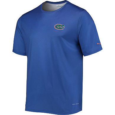 Men's Columbia Royal Florida Gators Terminal Tackle Omni-Shade T-Shirt