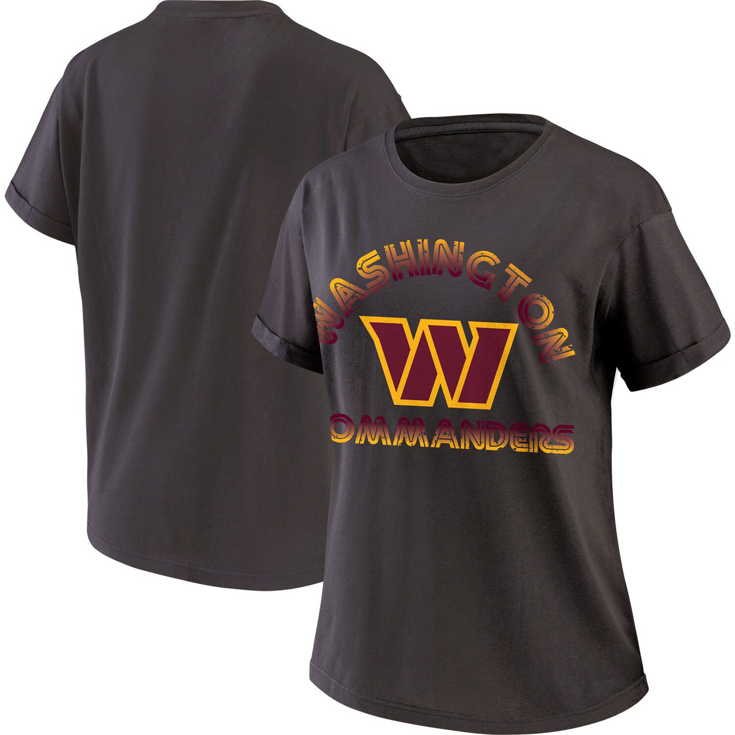 Women's Fanatics Branded Burgundy/Heathered Gray Washington Commanders  Close Quarters V-Neck T-Shirt