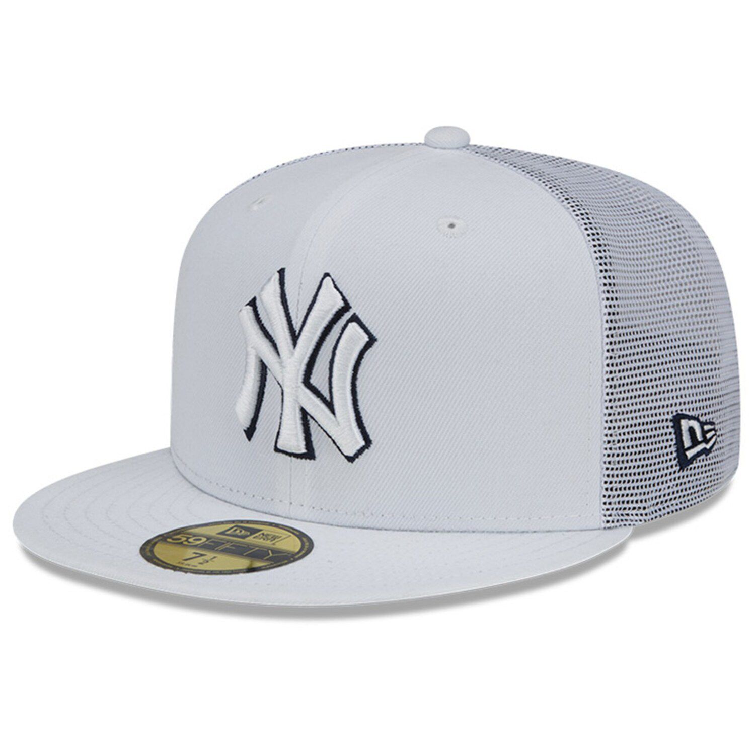 white yankees fitted