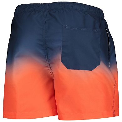 Men's FOCO Navy Denver Broncos Dip-Dye Swim Shorts