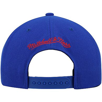 Men's Mitchell & Ness Royal/Red Philadelphia 76ers Team Two-Tone 2.0 Snapback Hat