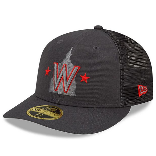 Washington Nationals New Era Jersey 59FIFTY Fitted Hat - Black