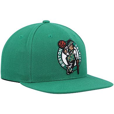 Men's Mitchell & Ness Kelly Green Boston Celtics Ground 2.0 Snapback Hat