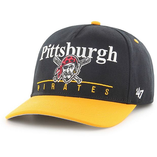 Men's Pittsburgh Pirates '47 Black/White Cooperstown Collection Retro  Contra Hitch Snapback Hat
