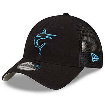 Men's New Era Black Miami Marlins 2022 Batting Practice 9TWENTY Adjustable Hat
