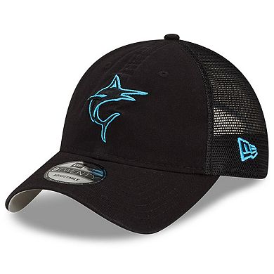 Men's New Era Black Miami Marlins 2022 Batting Practice 9TWENTY Adjustable Hat