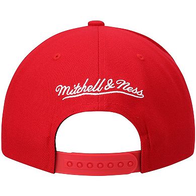 Men's Mitchell & Ness Red LA Clippers Ground 2.0 Snapback Hat