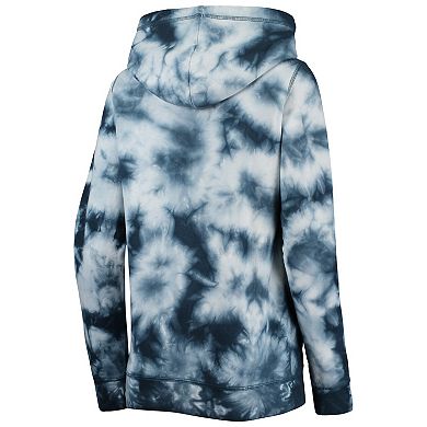 Women's New Era Navy New York Yankees Tie-Dye Full-Zip Hoodie