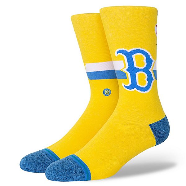 Men's Stance Yellow Boston Red Sox 2021 City Connect Crew Socks
