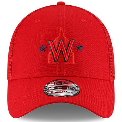Men's New Era Red Washington Nationals 2023 Batting Practice 39THIRTY Flex Hat