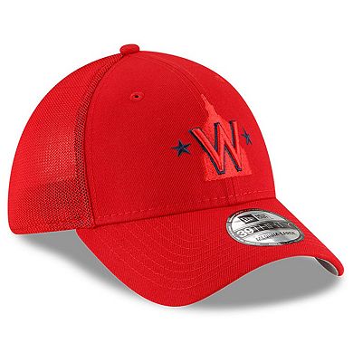 Men's New Era Red Washington Nationals 2023 Batting Practice 39THIRTY Flex Hat